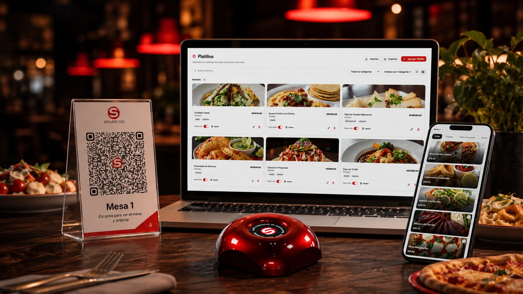 QR. Menu. Order. Smart Call. Kitchen.